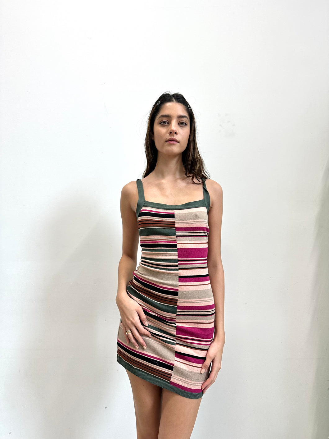 Missoni Pink Striped Mini Dress