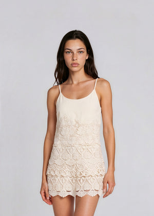 Valentino Cream Lace Romper