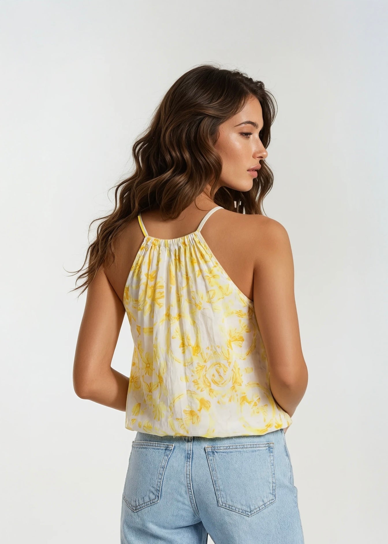 Gucci Yellow Flower Top