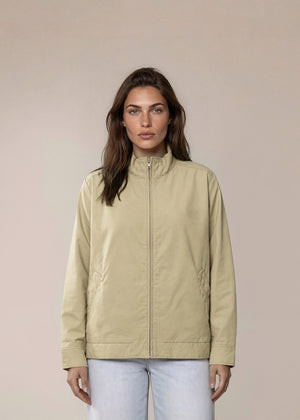 YSL Pale Golden Yellow Windbreaker Zip Bomber