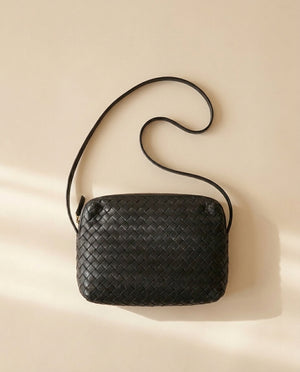 Bottega Veneta Intrecciato Black Crossbody