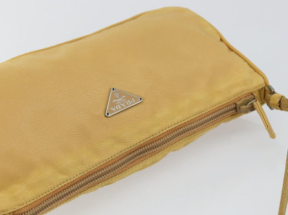Prada Yellow Nylon Pochette