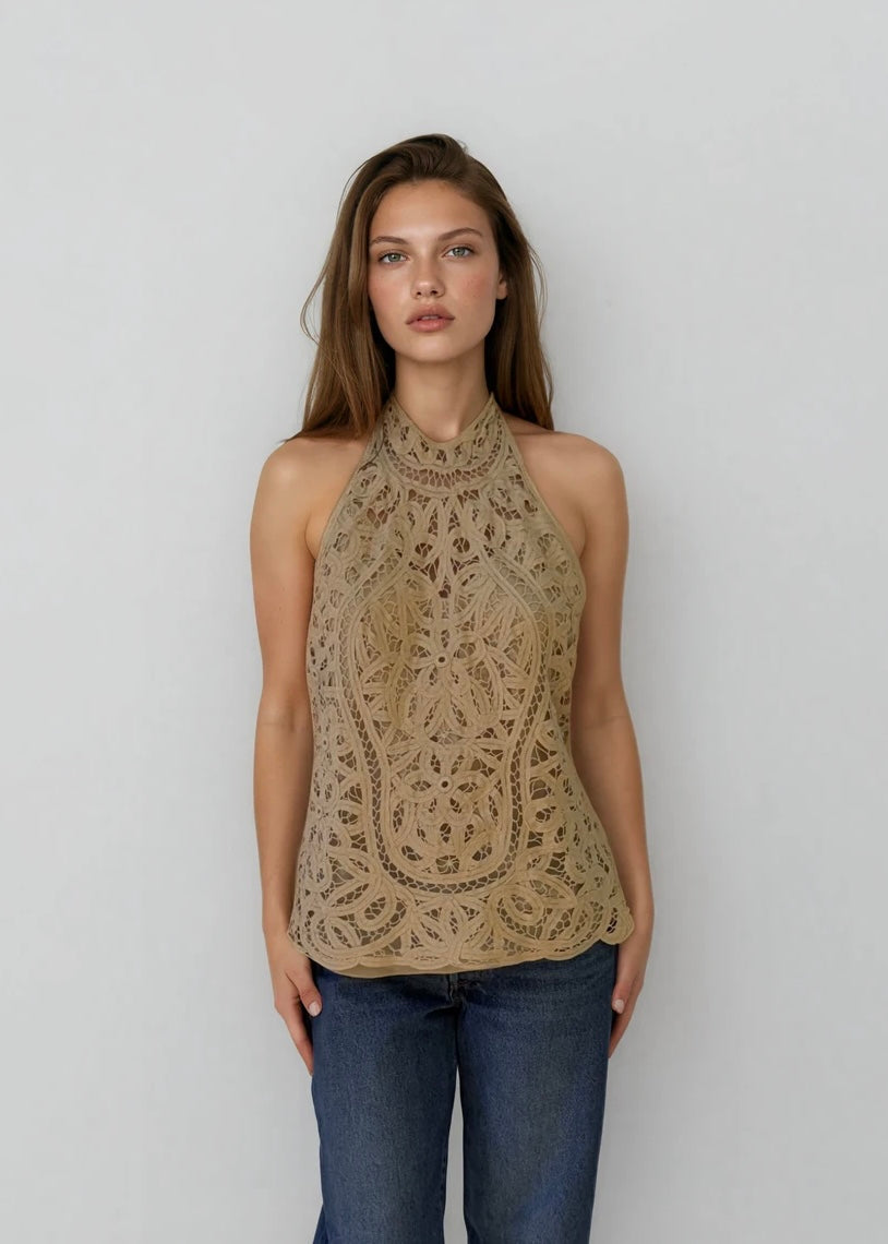 Ralph Lauren Lace Halter Top