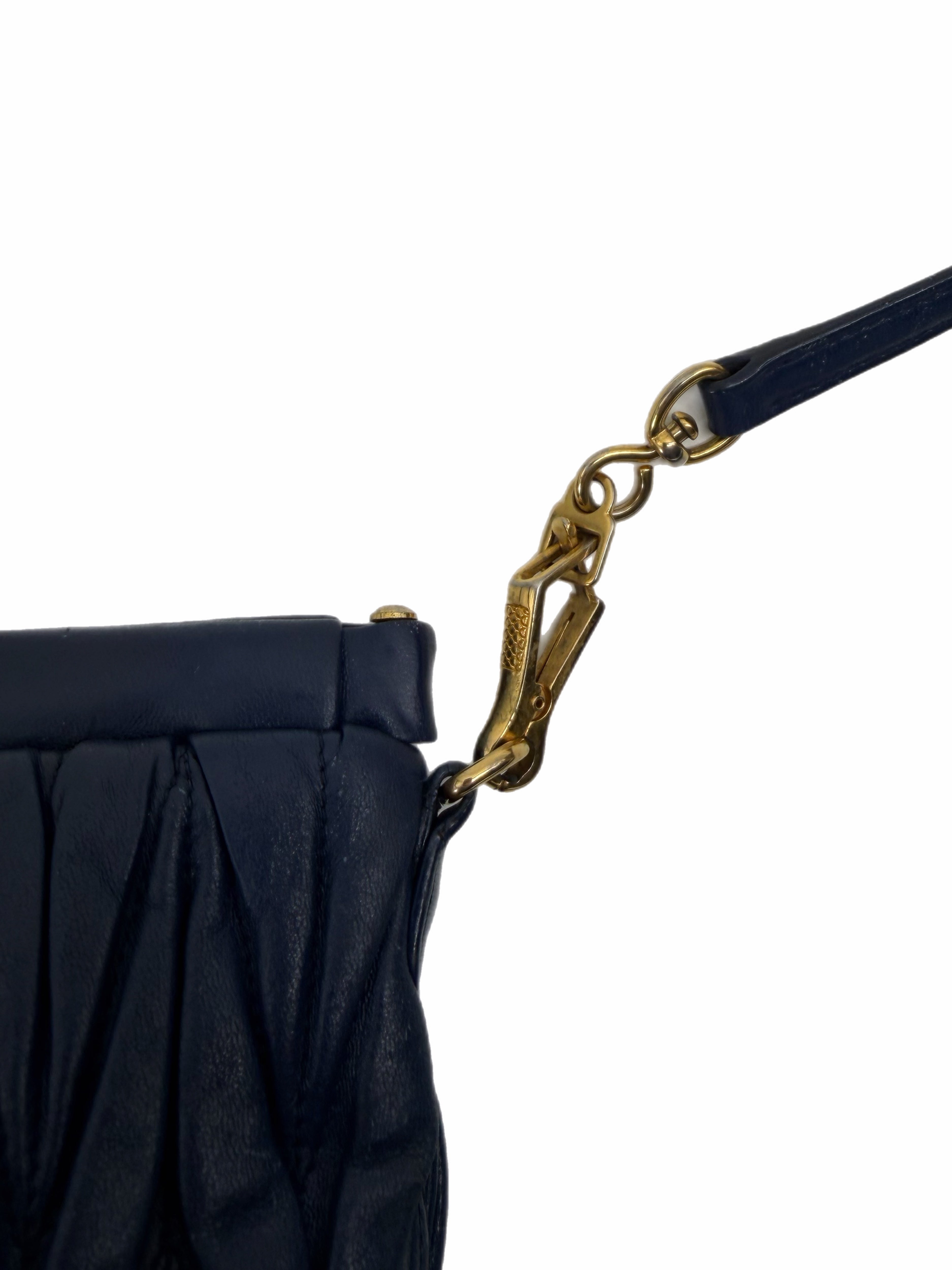 Miu Miu Blue Leather Crossbody