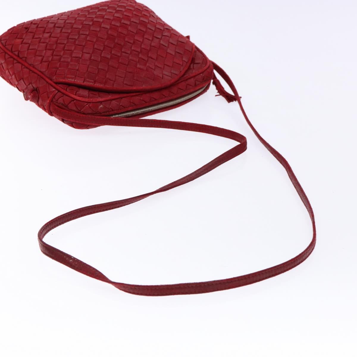 Bottega Veneta Red Intrecciato Crossbody