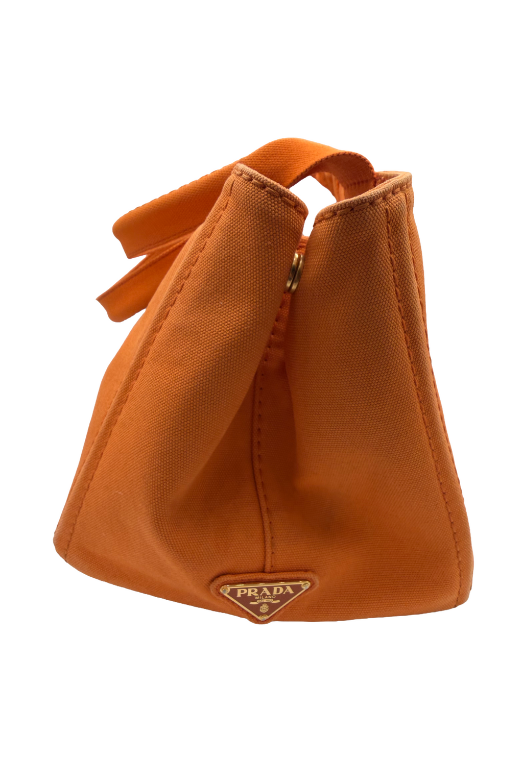 Prada Orange Canapa Tote