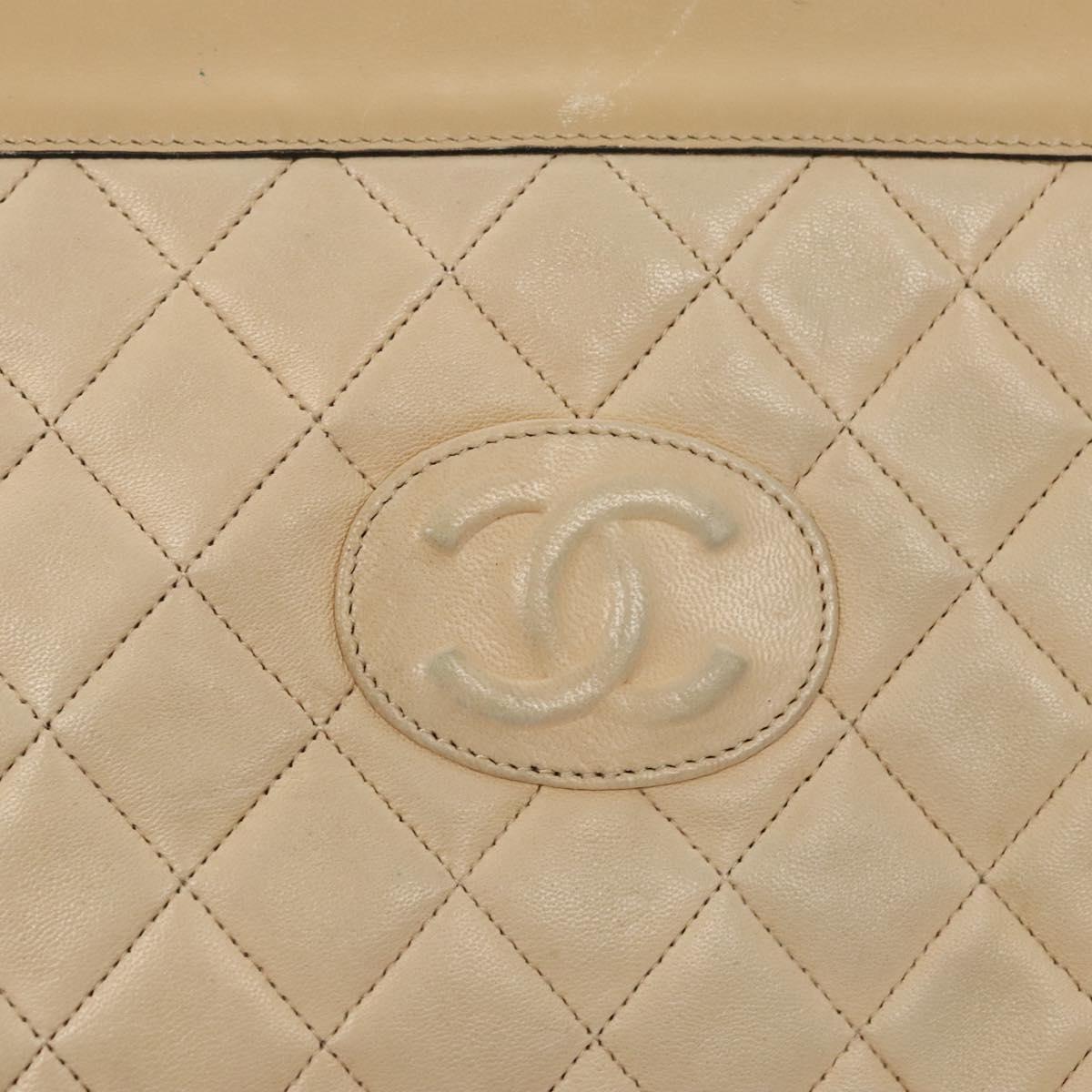 Chanel Quilted Tan Handbag