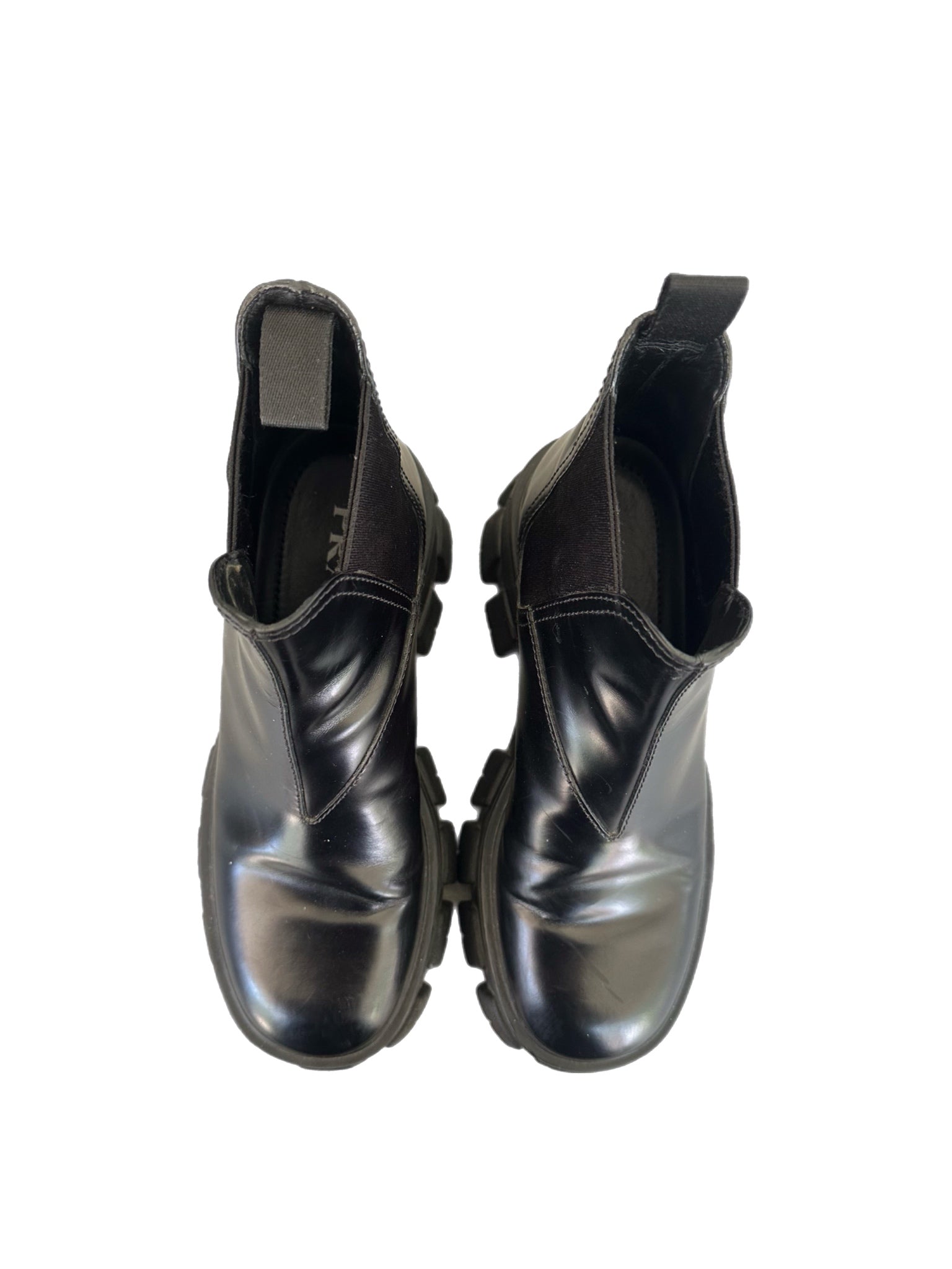 Prada Black Platform Combat Boots