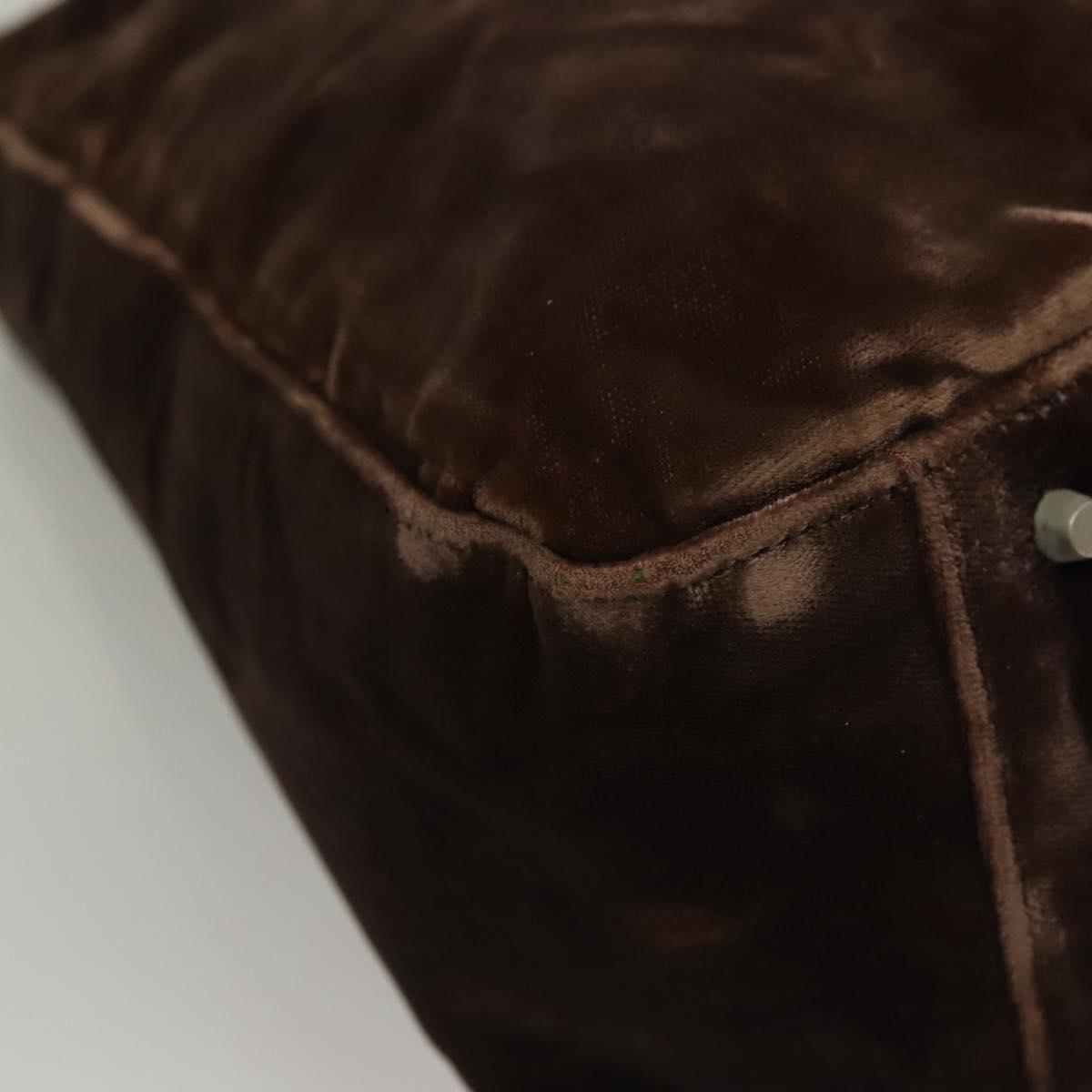 Prada Velour Brown Shoulder Bag