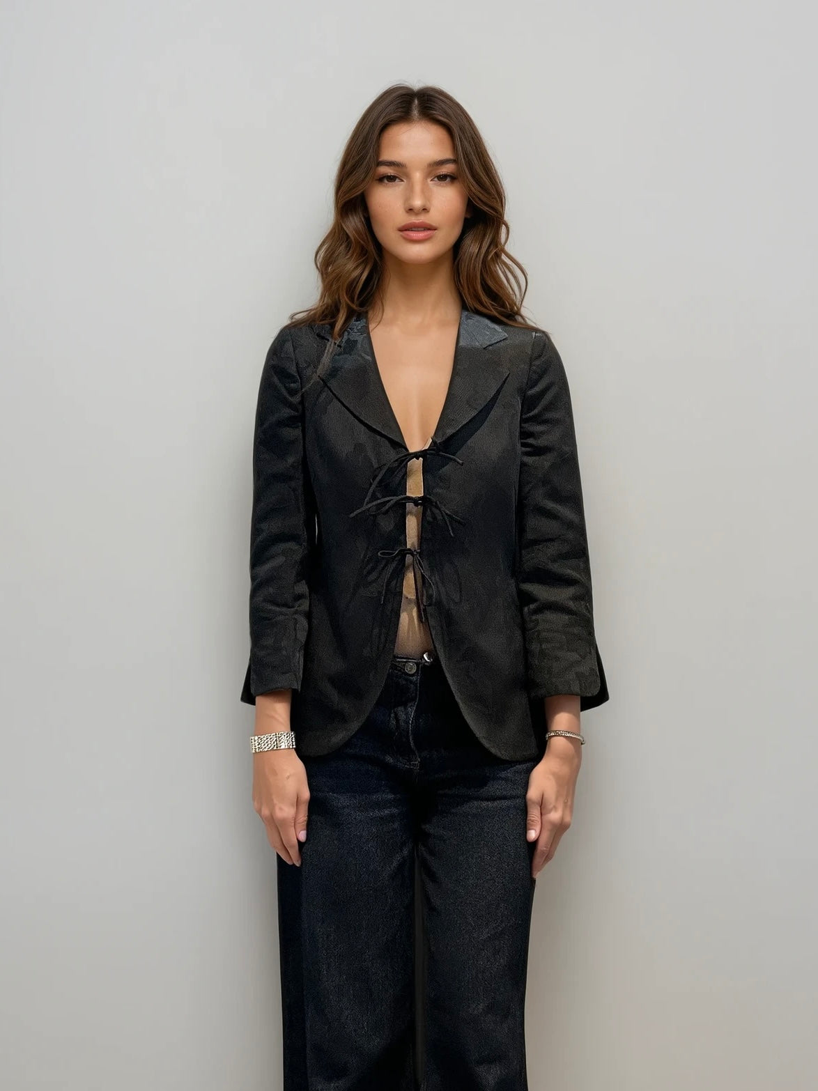 Armani Black Tie Blazer