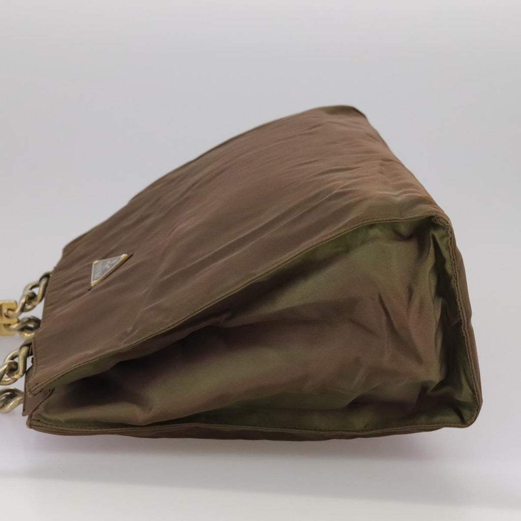 Prada Brown and Gold Handbag