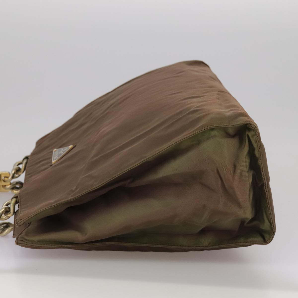 Prada Brown and Gold Handbag
