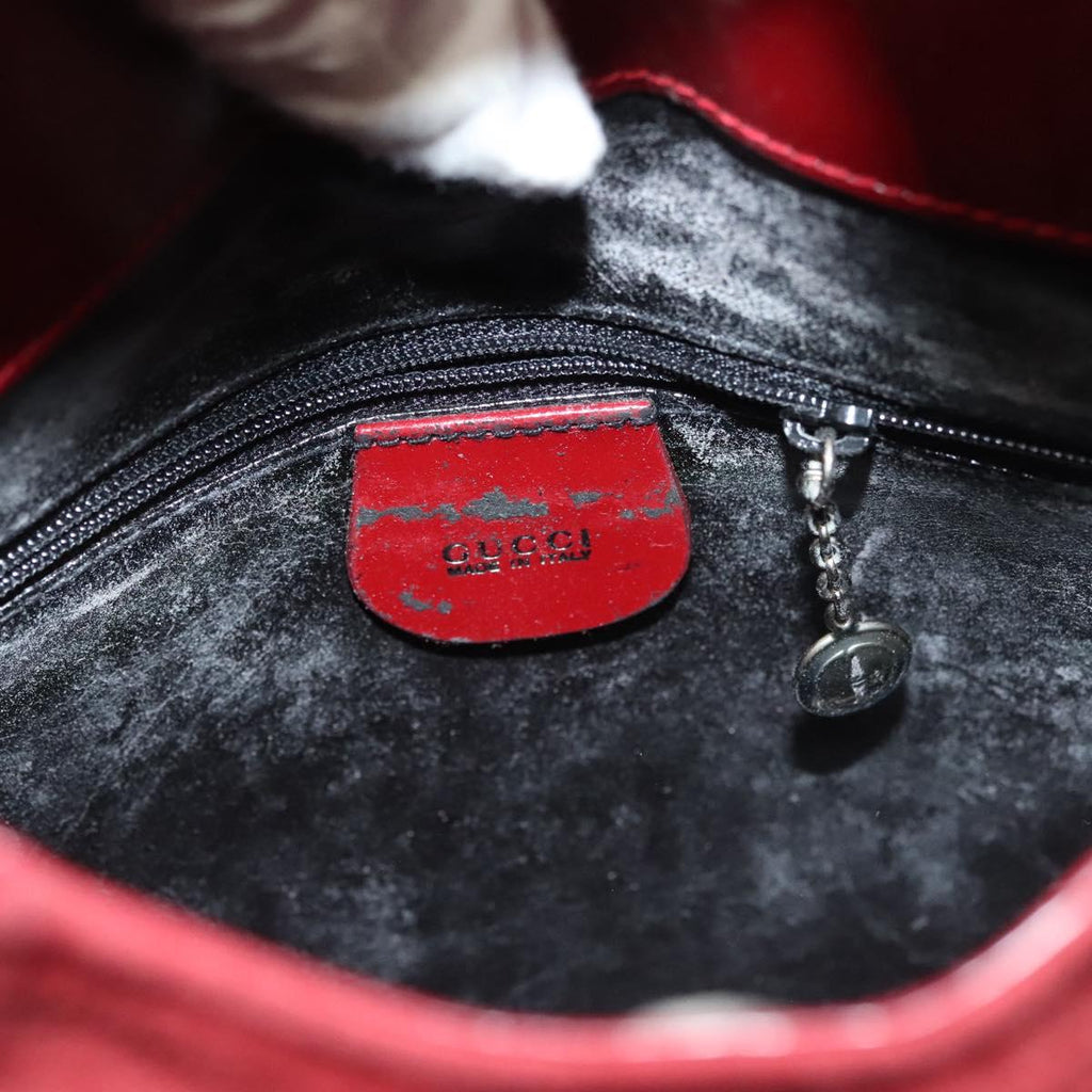 Gucci Tom Ford Red Suede Shoulder Bag