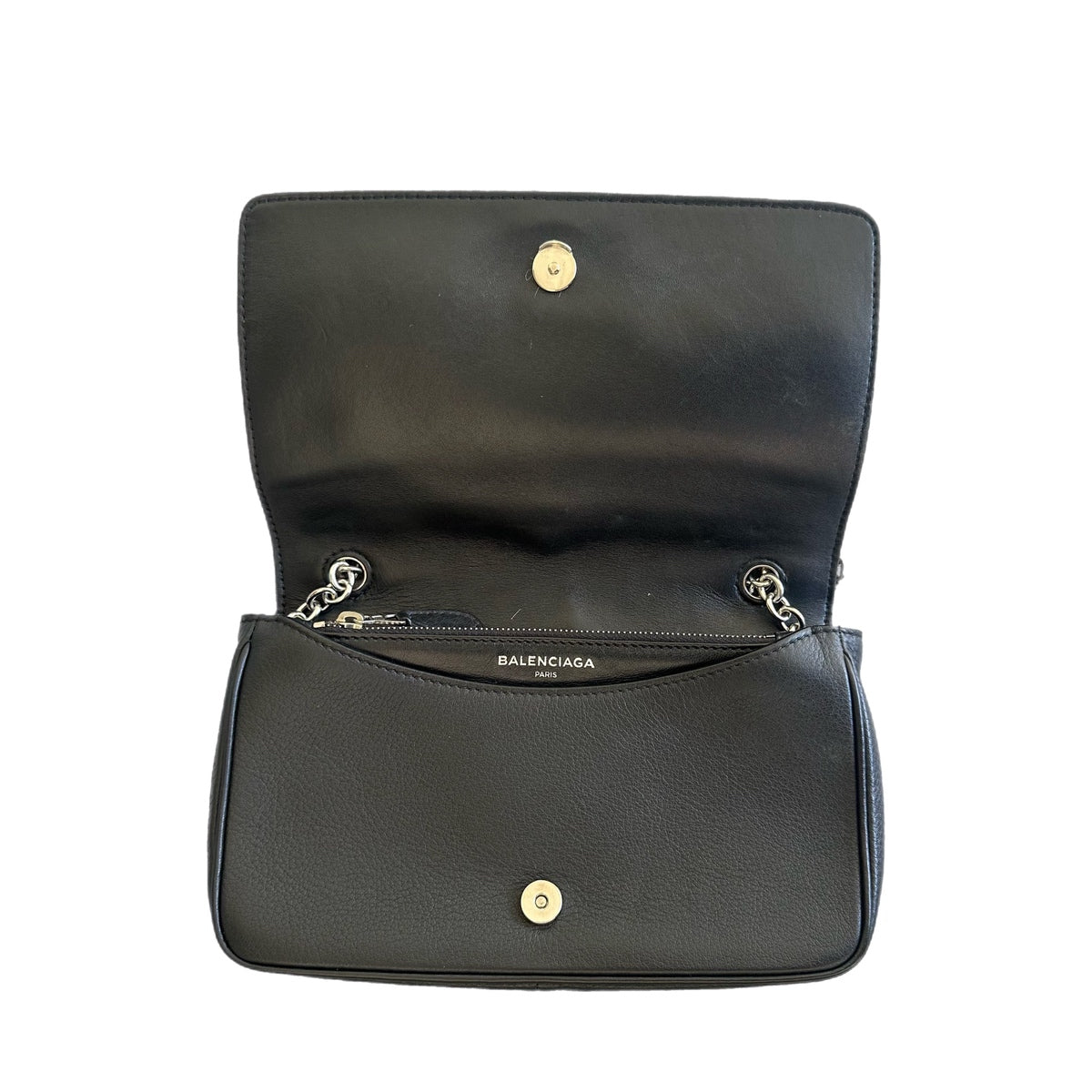 Balenciaga Black Spellout Crossbody