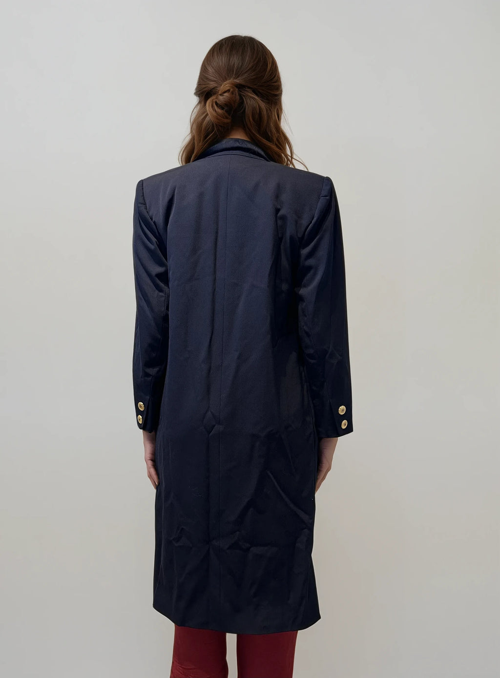 YSL Navy and Gold Coat