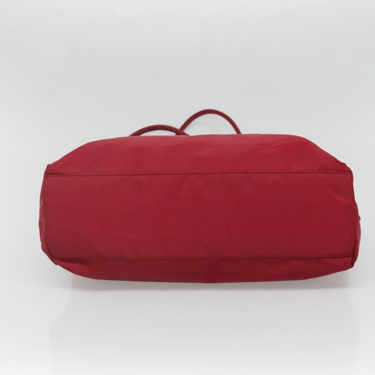 Prada Red Nylon Tote