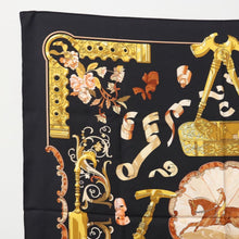 Load image into Gallery viewer, Hermés Black &amp; Gold Scarf
