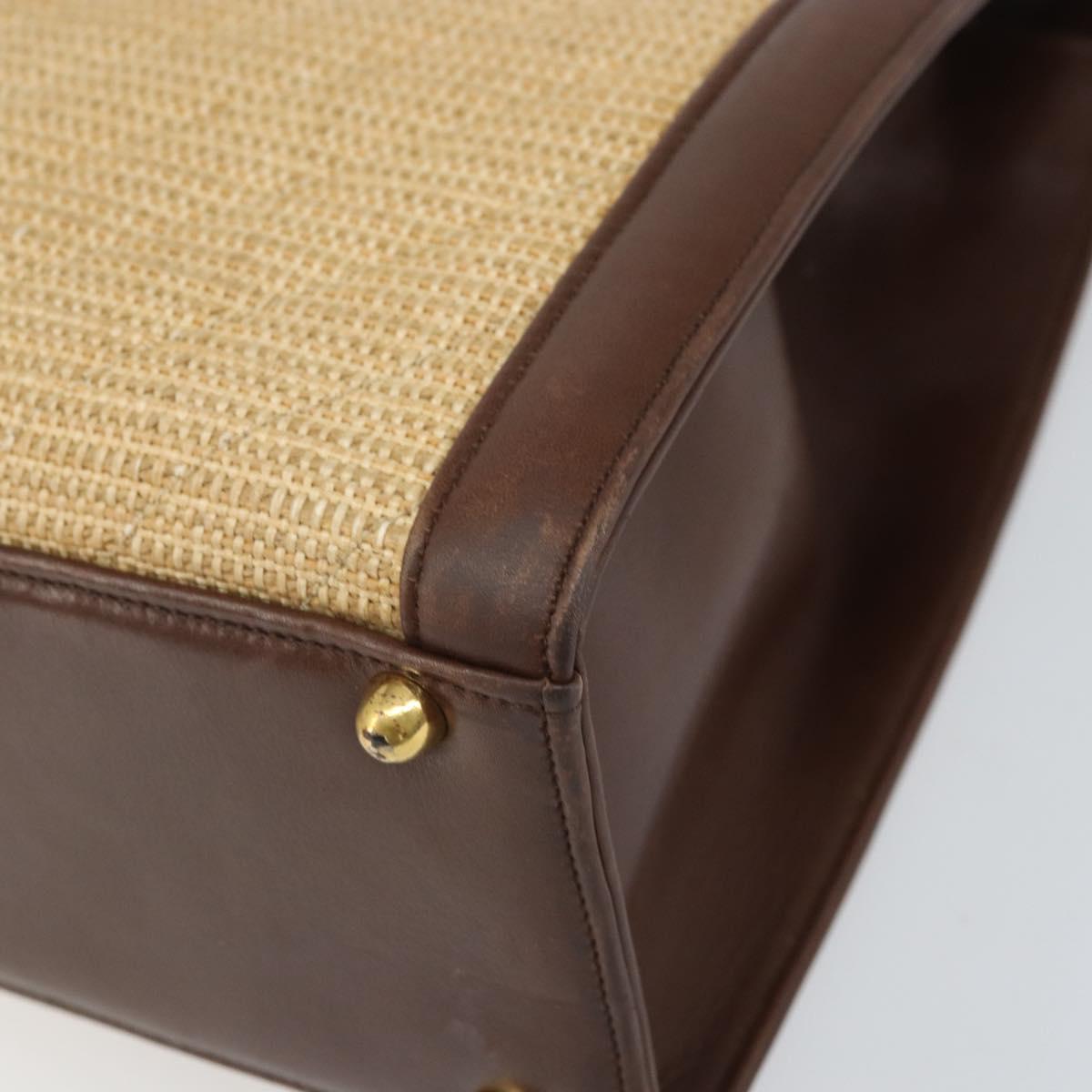 Chanel Raffia and Leather Handbag