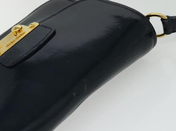 Miu Miu Navy Patent Crossbody