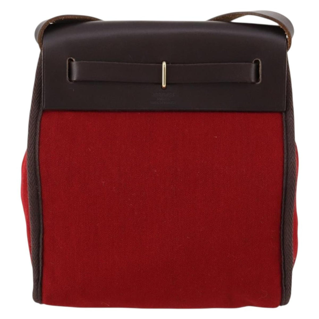 Hermes Red Or Orange Herbag Crossbody