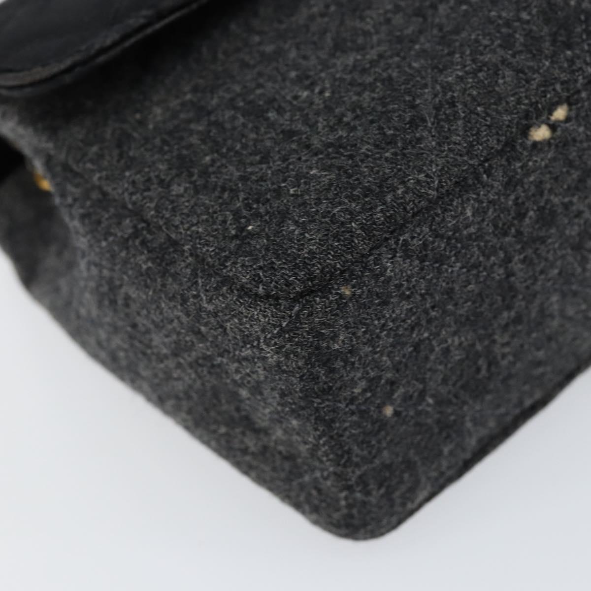 Chanel Grey and Black Flap Bag