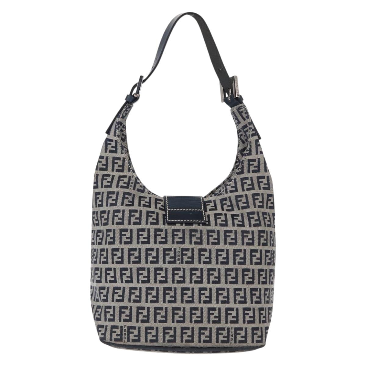 Fendi Navy Zucchino Baguette