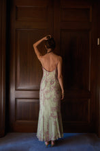 Load image into Gallery viewer, Green and Pink Beaded Gown
