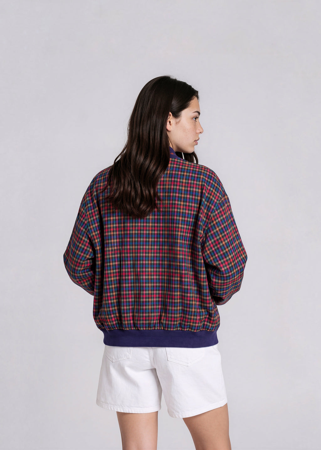 YSL Multicolor Plaid Cardigan