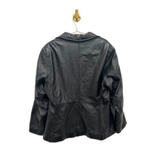 Load image into Gallery viewer, Wilson’s Black Distressed Leather Blazer
