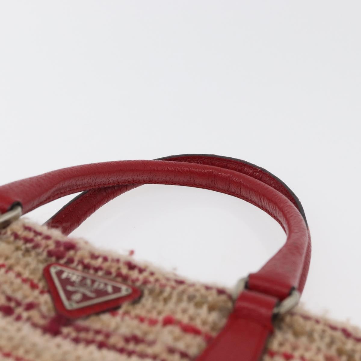 Prada Red Tweed Handbag