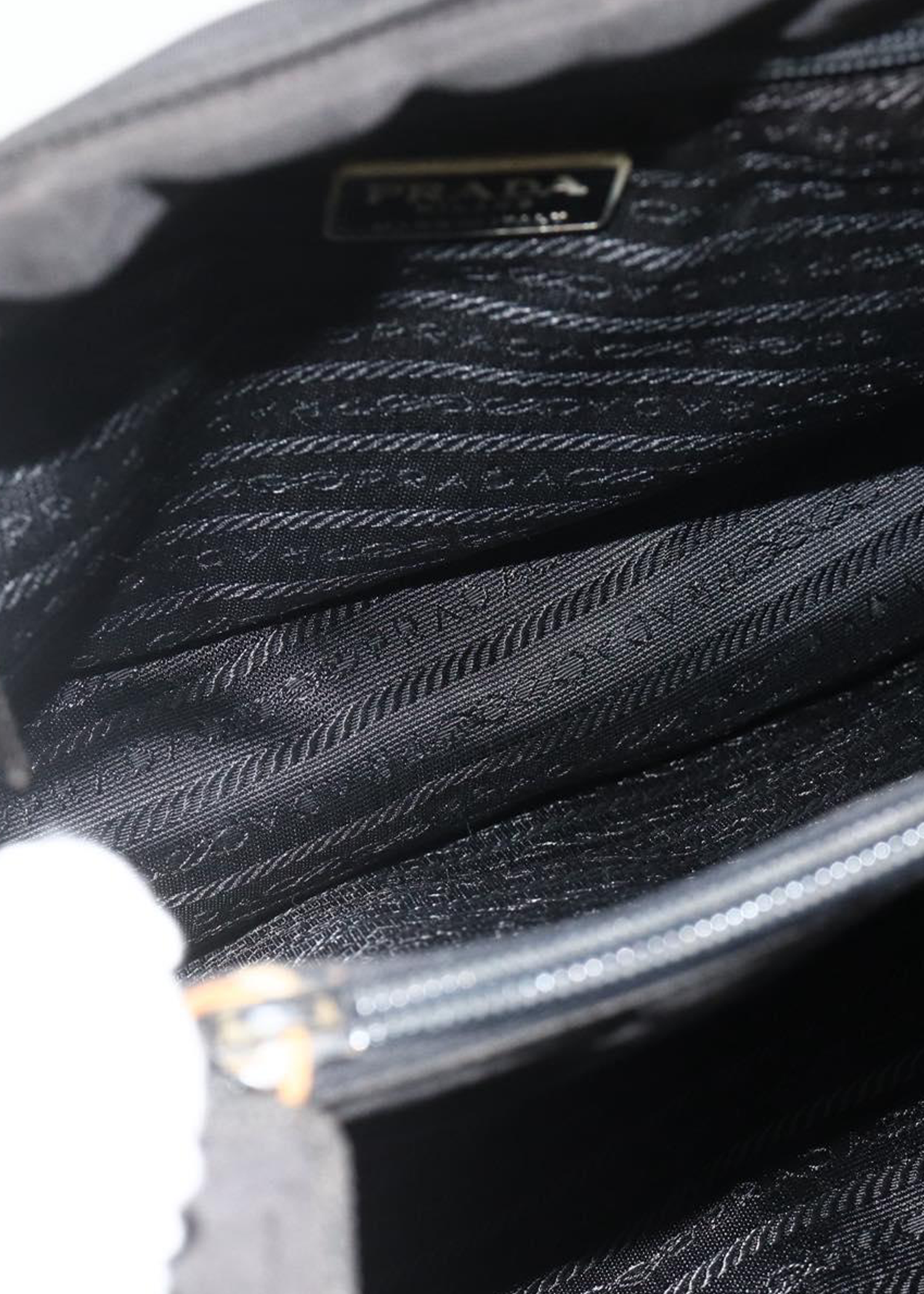 Prada Black Nylon Rounded Mini Tote