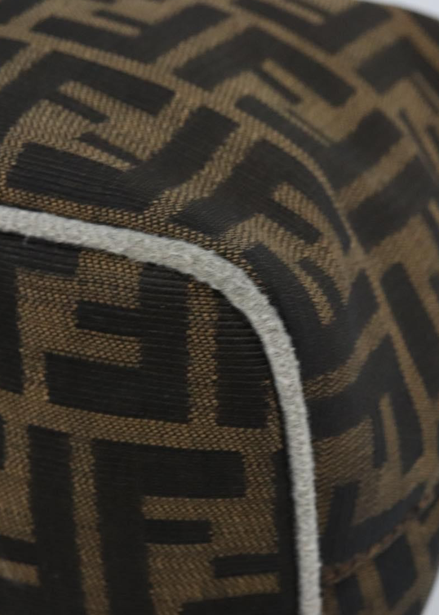 Fendi Zucca Round Shoulder Baguette