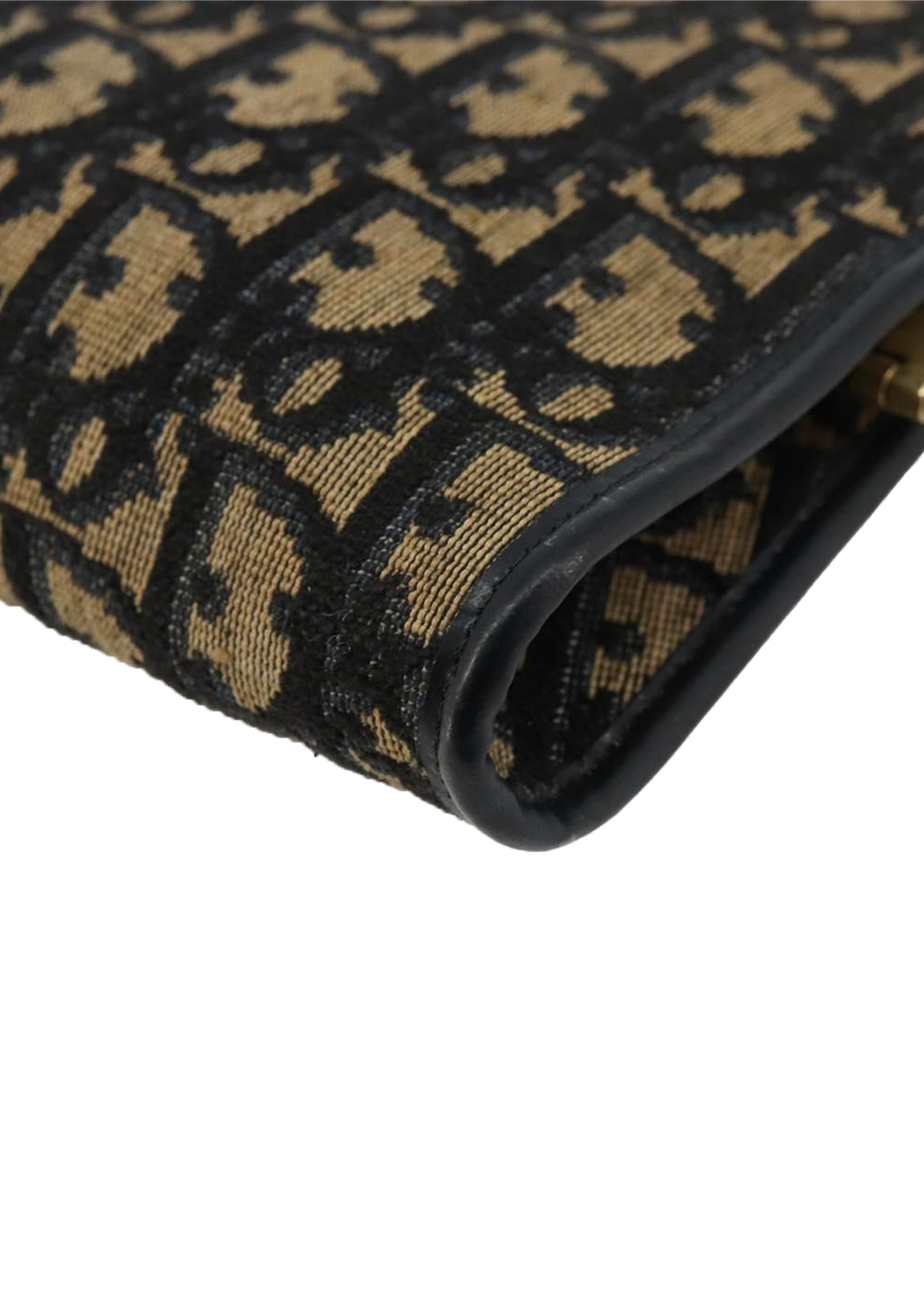 Dior Navy Trotter Snap Clutch