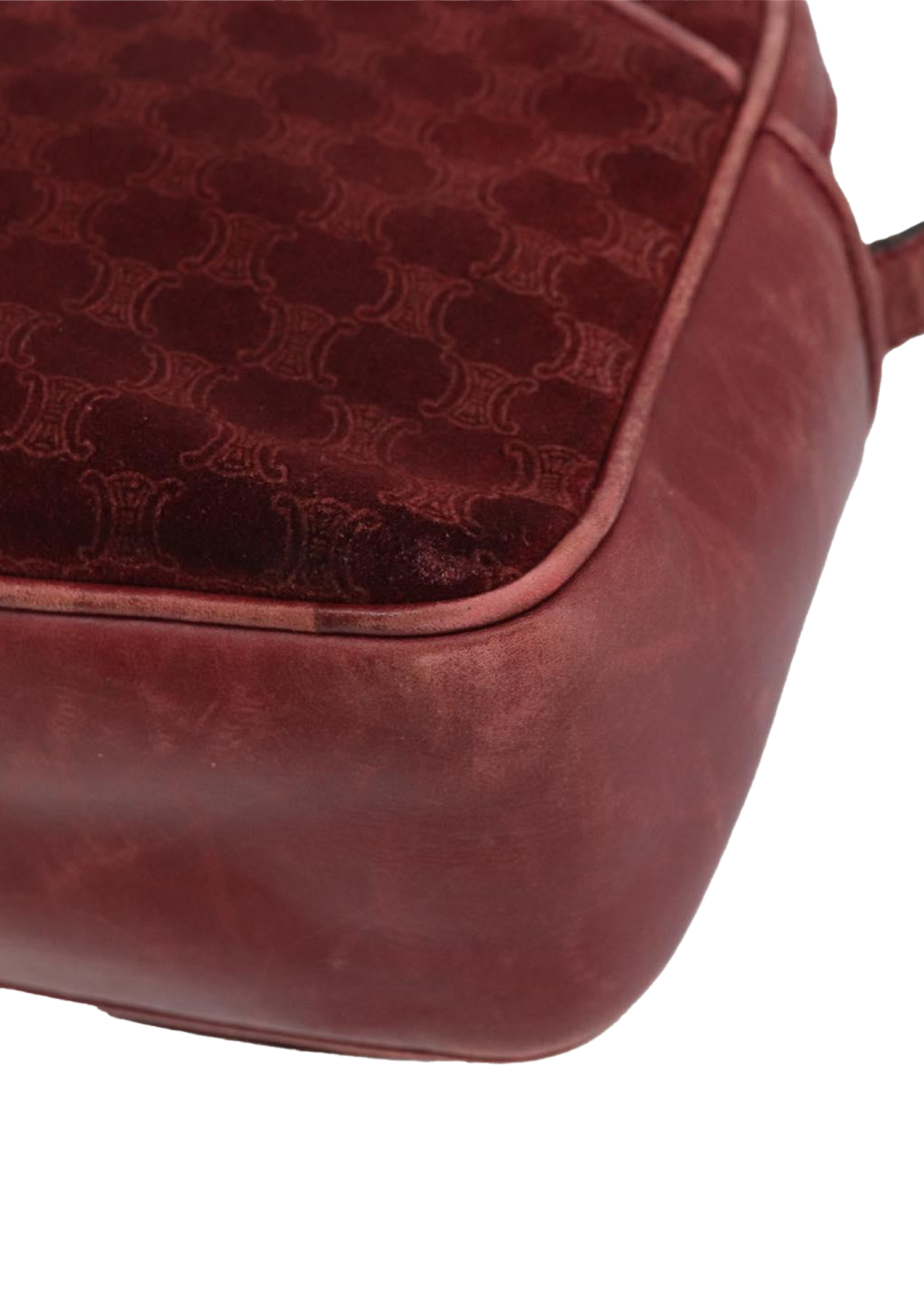 Celine Red Suede Crossbody