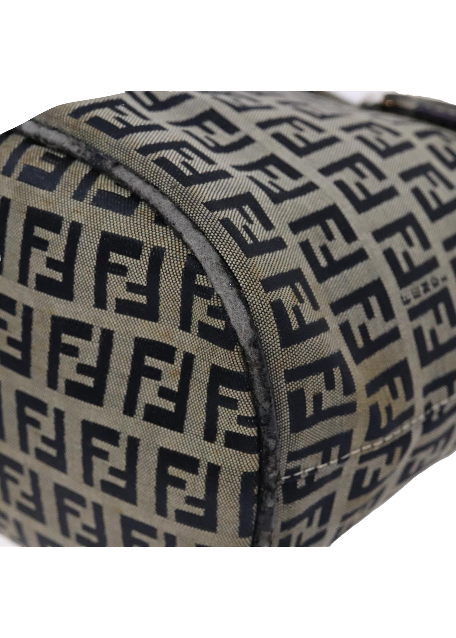 Fendi Navy Zucchino Mini Baguette