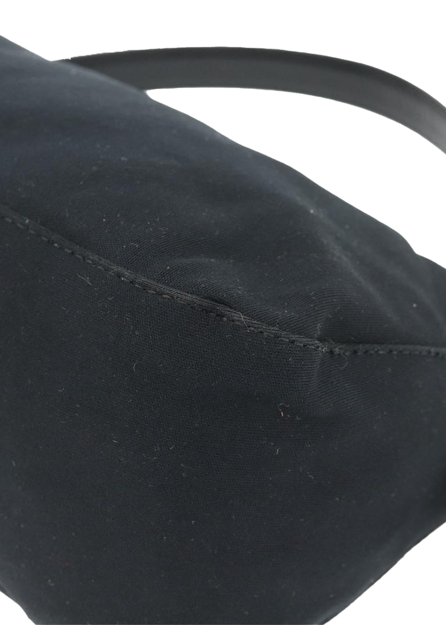 Fendi Black Rounded Baguette