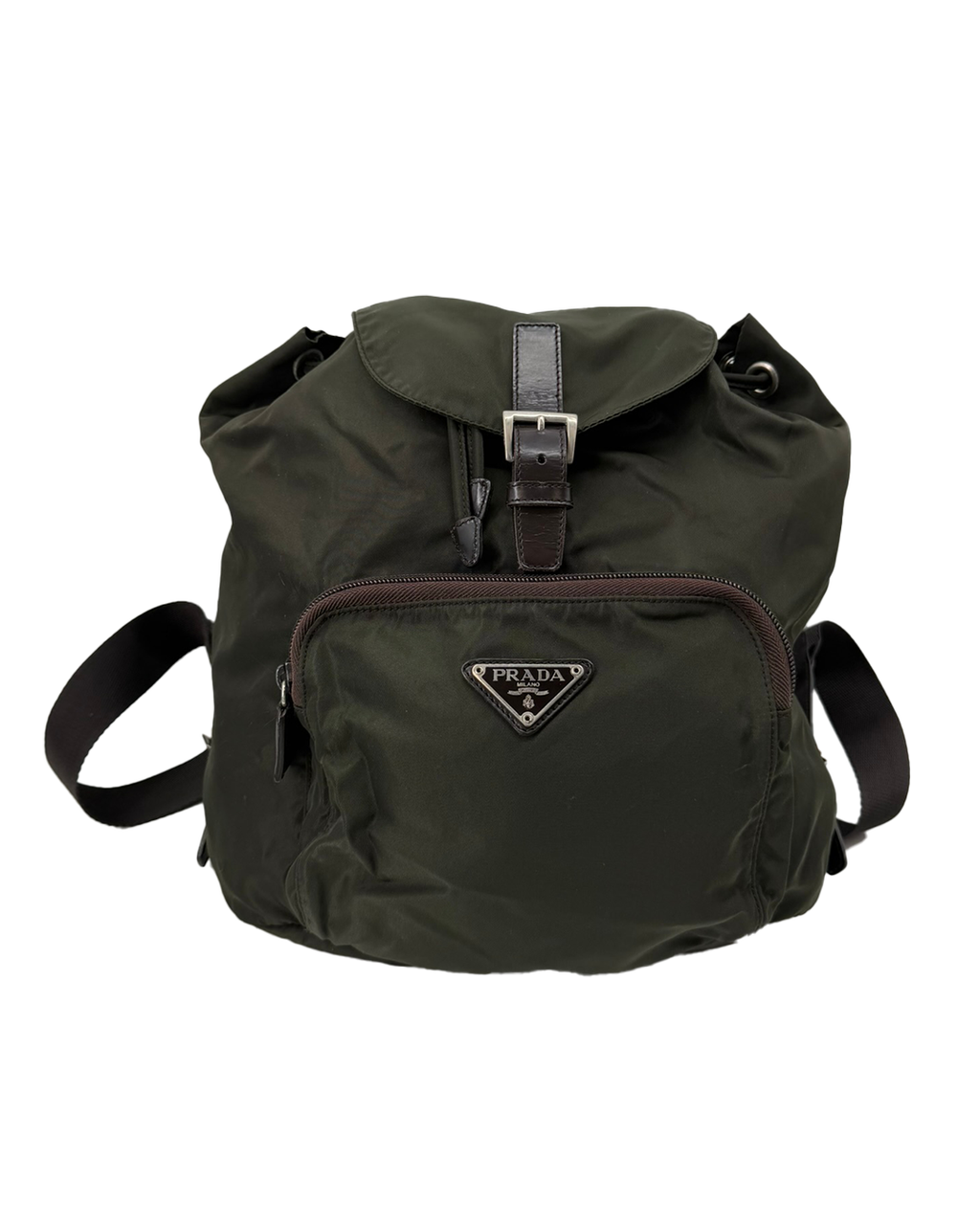 Prada Nylon Green Backpack