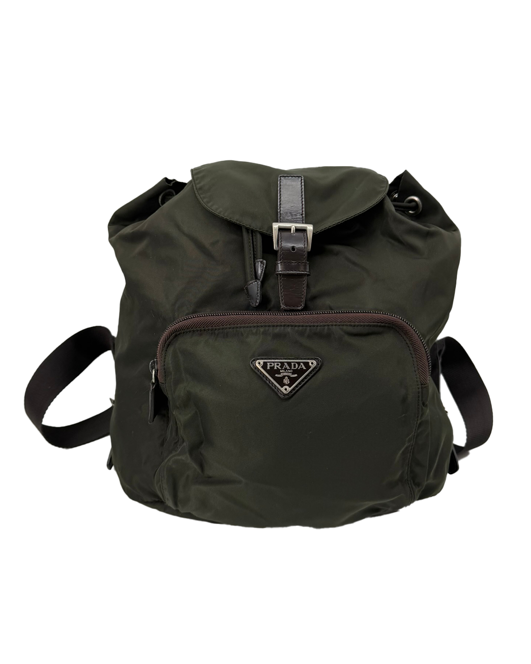 Prada Nylon Green Backpack