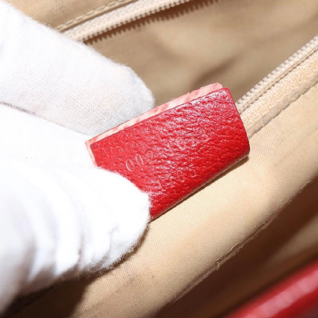 Gucci Red Leather Jackie Bag