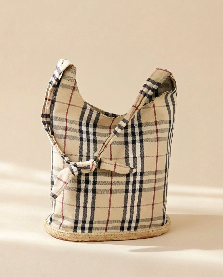 Burberry Printed Bucket Tote