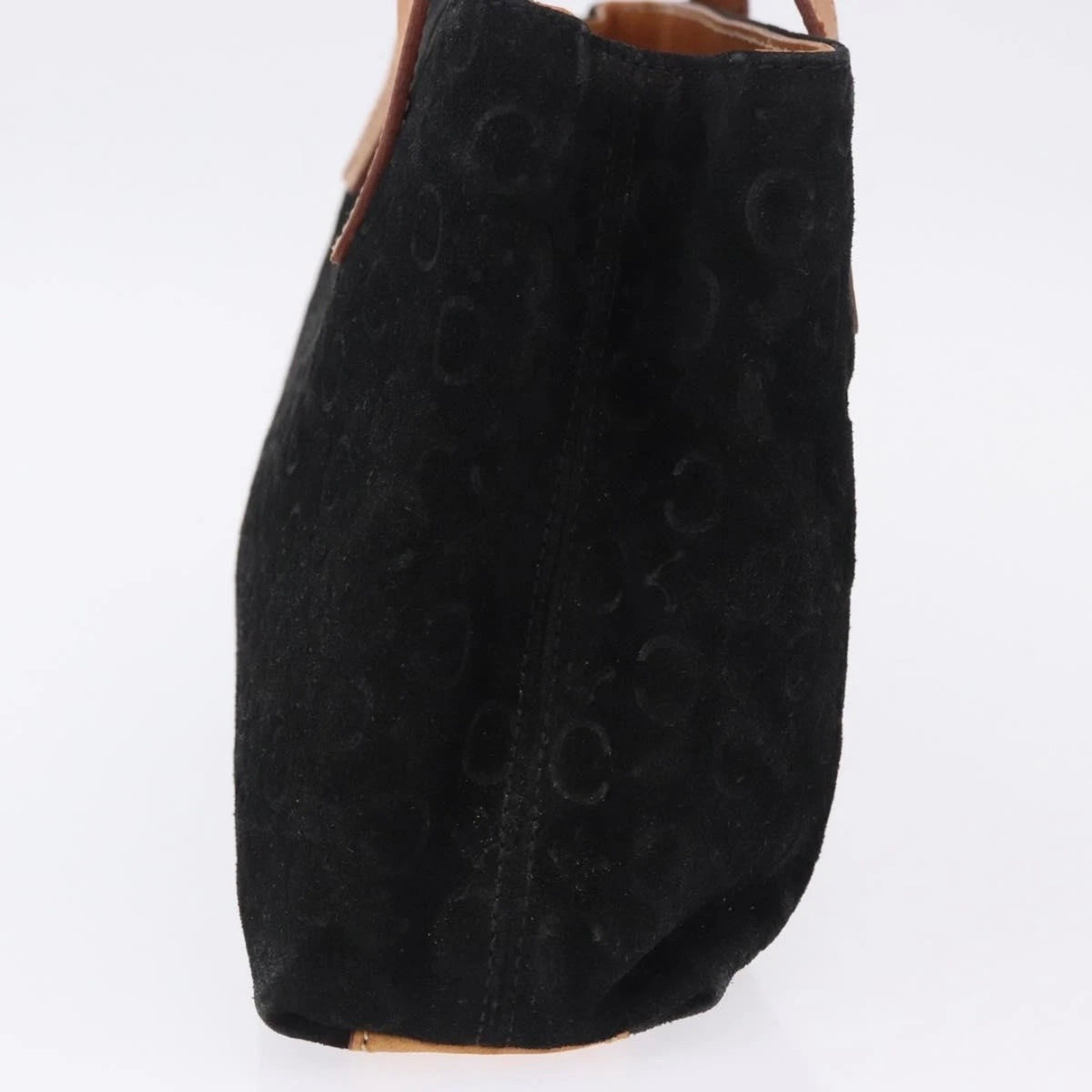 Celine Black Monogram Suede Handbag