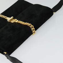 Load image into Gallery viewer, Gucci Black Suede Chain Shoulder Bag
