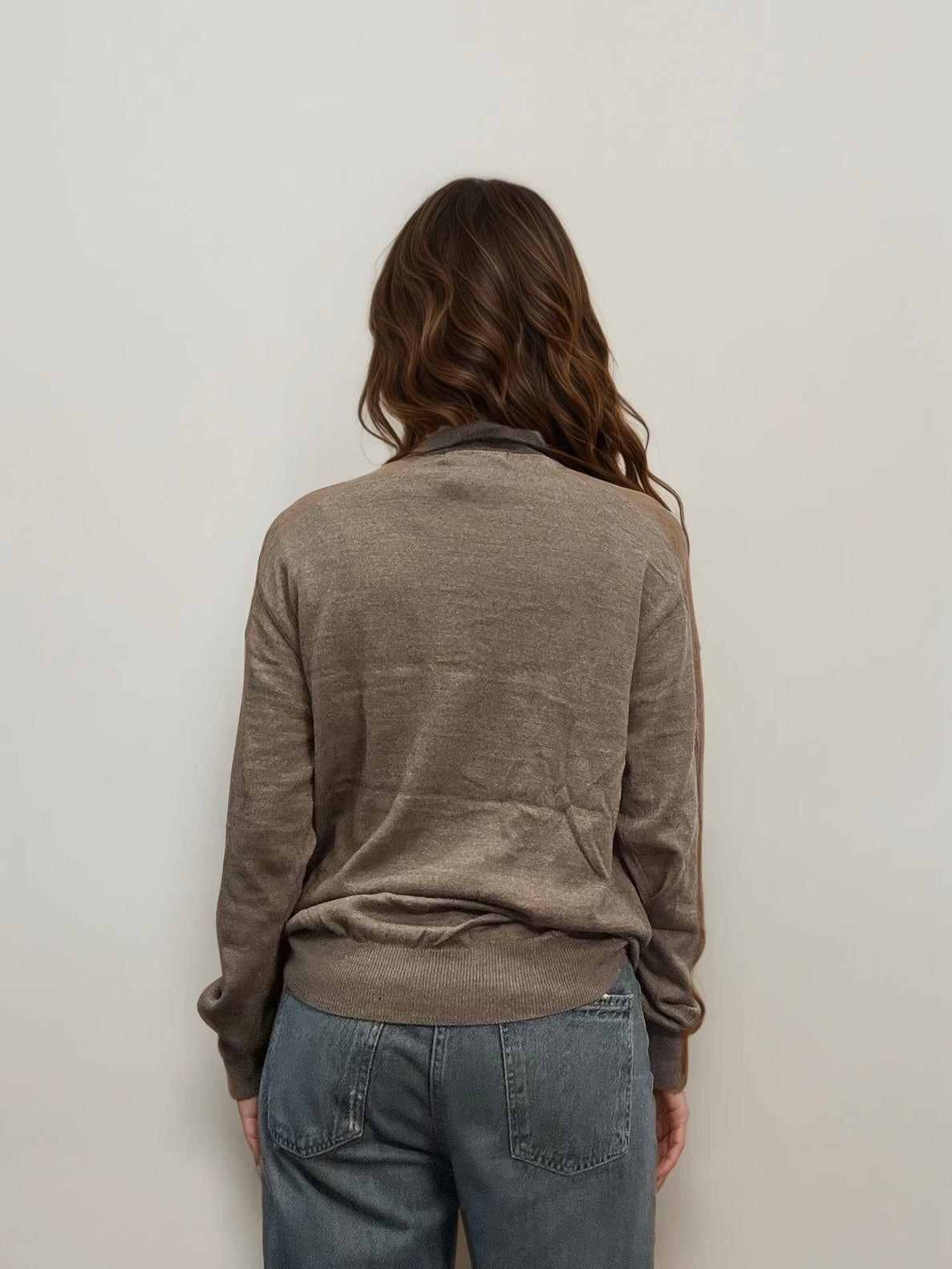 YSL Tan Polo Sweater