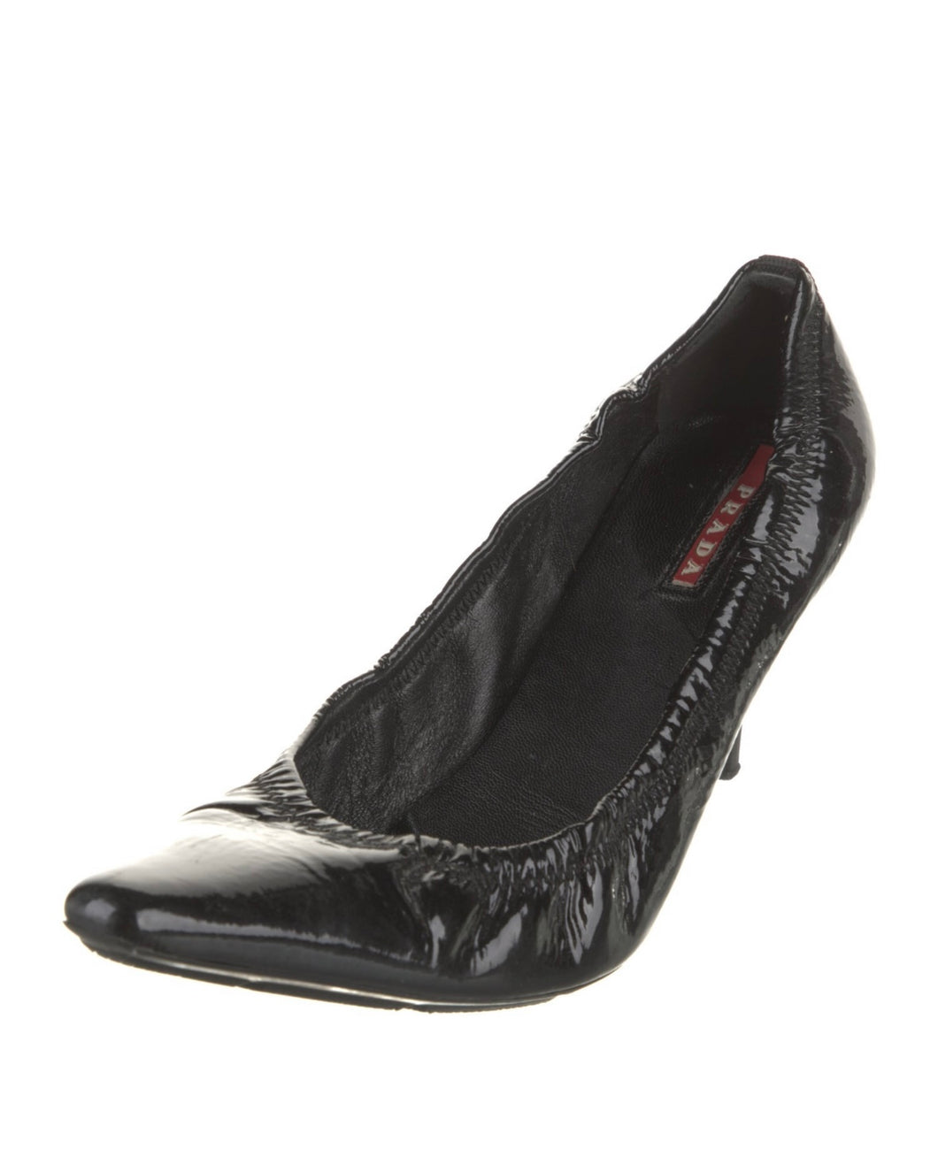 Prada Black Patent Heels