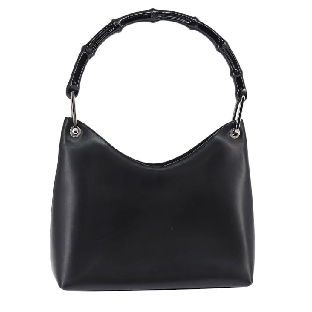 Gucci Black Bamboo Shoulder Bag