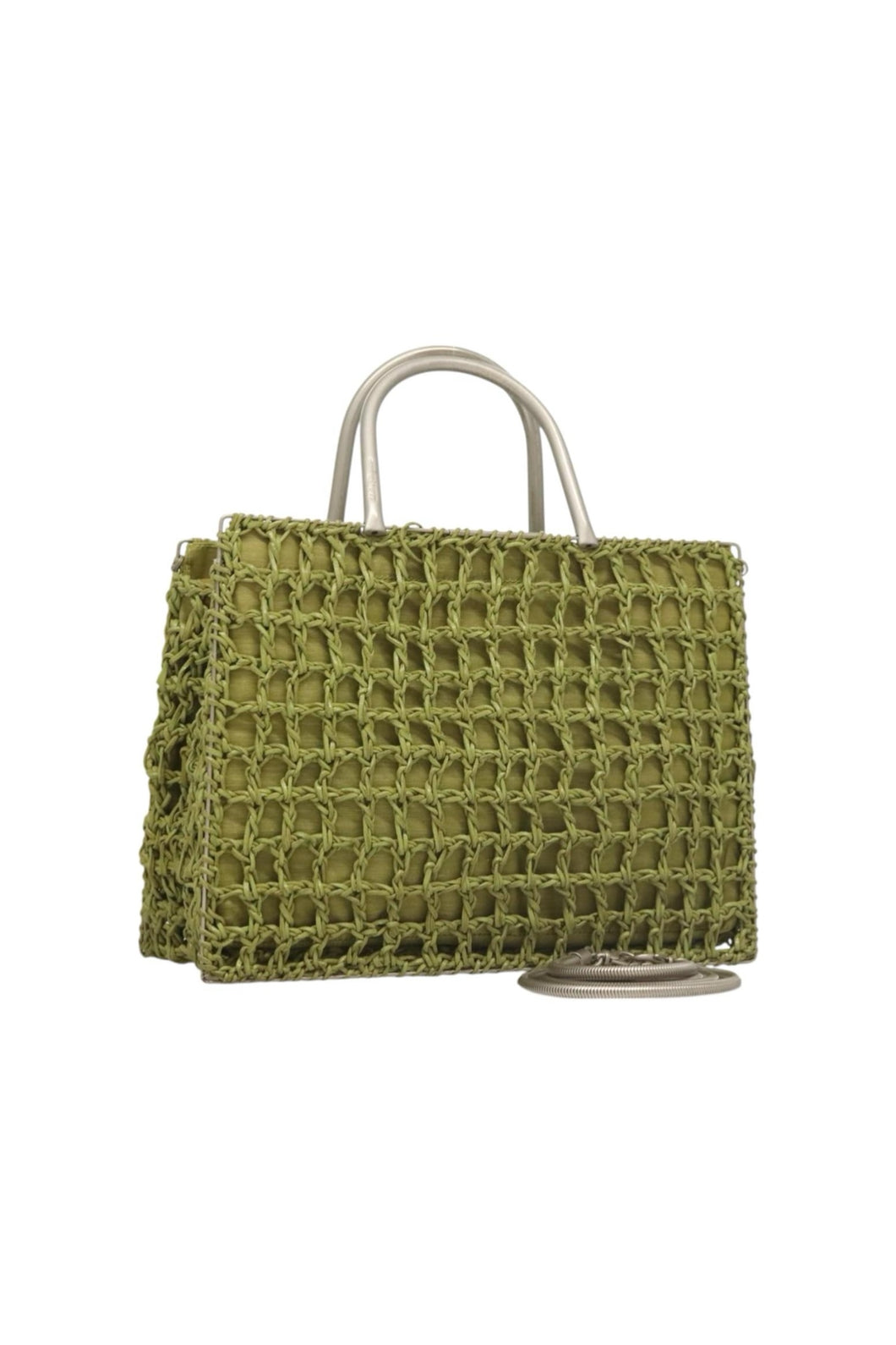 Ferragamo Raffia Shoulder Bag