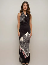 Load image into Gallery viewer, Etro Black Floral Backless Gown
