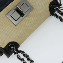 Load image into Gallery viewer, Chanel Navy Canvas Shoulder Bag
