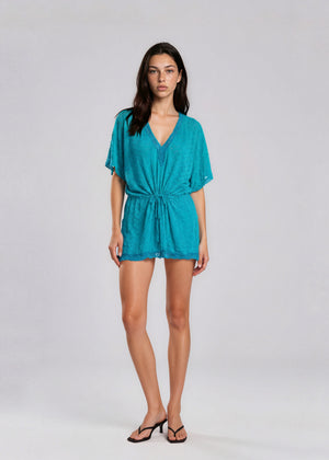 Missoni Blue Tie Mini Dress