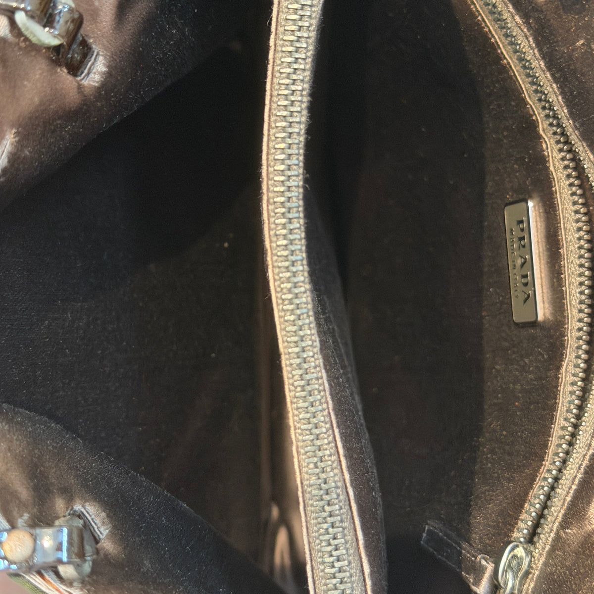 Prada Green Mini Nylon Handbag